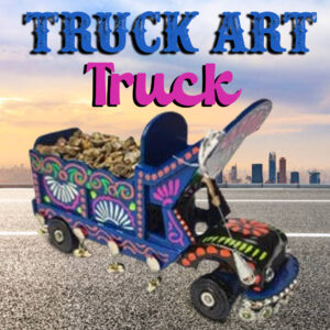 Truck Art Bajri Truck (Size:18x8x12 cm)