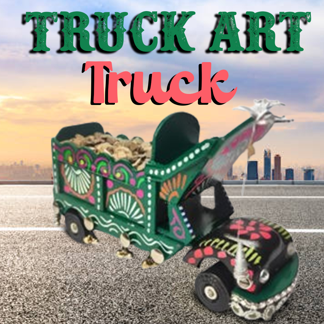 Front view of Handmade Truck Art Bajri Truck