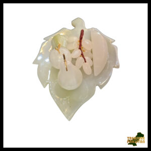 Leafy Luxe: Onyx Fruit Display Set/Pakistani Handcrafted Marble Fruit Set