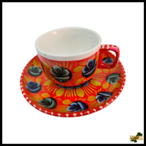 Hand-Painted Truck Art Tea Cup and Saucer Set