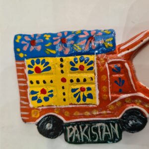 Fridge Magnet/Vibrant Wheels: Pakistani Truck Art Fridge Magnet