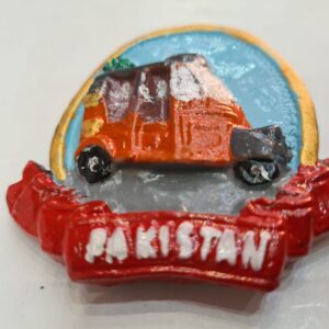 Fridge Magnet/Step into the Streets: Pakistani Rickshaw Art Fridge Magnet