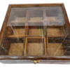 Handcrafted Wooden Masala Box with Glass Lid - Image 5