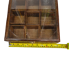 Handcrafted Wooden Masala Box with Glass Lid - Image 3