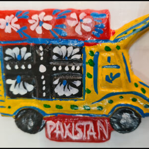 Fridge Magnet/Colorful Journeys: Pakistani Truck Art Fridge Magnet