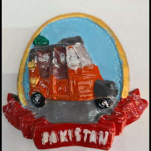 Fridge Magnet/Step into the Streets: Pakistani Rickshaw Art Fridge Magnet