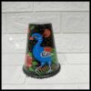 Truck Art Glass/Pakistani Hand painted Glass (2 Piece Set) (Size: H:11cmXD:9cm) - Image 5