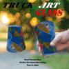 Truck Art Glass/Pakistani Hand painted Glass (2 Piece Set) (Size: H:11cmXD:9cm) - Image 2