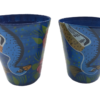 Truck Art Glass/Pakistani Hand painted Glass (2 Piece Set) (Size: H:11cmXD:9cm) - Image 7