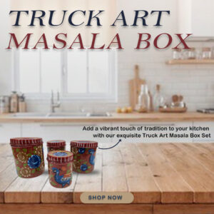 Authentic Pakistani Truck Art Masala Box Set – Colorful Spice Storage