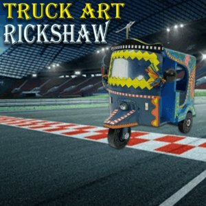 Truck Art Rickshaw  (W-10cm:H-9cm)