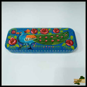 Hand-Painted Pakistani Truck Art Pencil Box – Unique Traditional Craft for Stationery Lovers