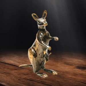 Handmade Brass Kangaroo (20 cm)