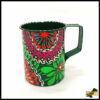 Vibrant Hand-Painted Truck Art Mug – Traditional Pakistani Bundi Work Design – Unique Artisan Gift