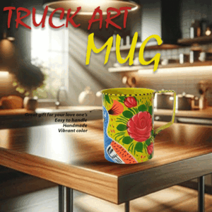 Truck Art Mug ( H-9.5cm)