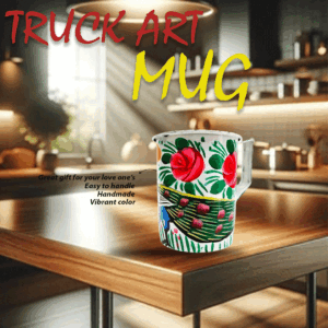 Truck Art Mug ( H-9.5cm)