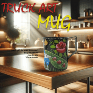 Truck Art Mug ( H-9.5cm)