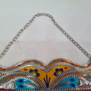 Hand-Painted Chamakpatti Welcome Plate – Traditional Pakistani Truck Art Décor