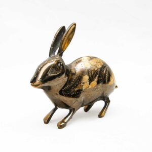 Handmade Brass Rabbit (15 cm)