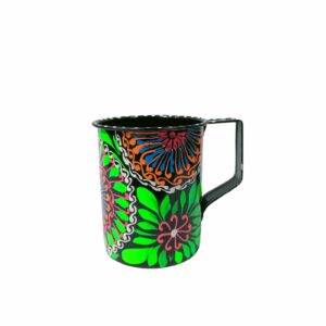 Vibrant Hand-Painted Truck Art Mug – Traditional Pakistani Chamakpatti Design – Unique Artisan Gift