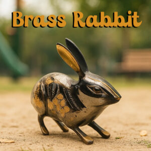 Handmade Brass Rabbit (15 cm)