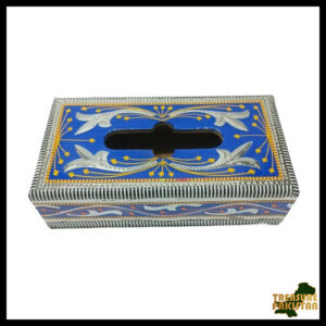 Chamakpatti Tissue Box – Handcrafted Pakistani Decorative Tissue Holder – Vibrant Art for Stylish Home Decor