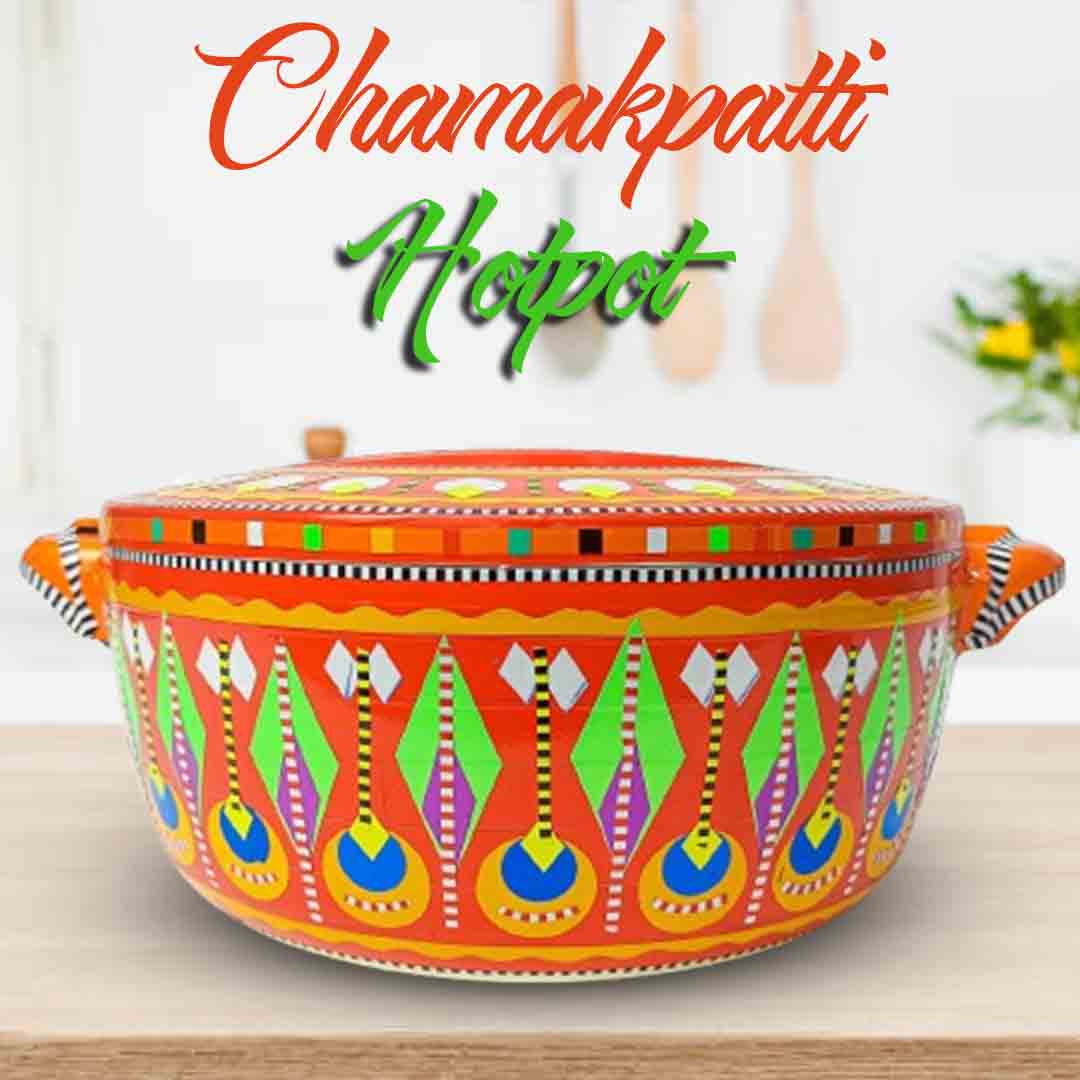 Front view of Colorful Pakistani Chamakpatti Hotpot