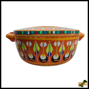 Colorful Pakistani Chamakpatti Hotpot | Traditional Art Decor for Kitchen