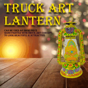 Truck Art Lantern (H-32cm)