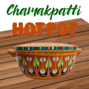 Colorful Pakistani Chamakpatti Hotpot | Traditional Art Decor for Kitchen