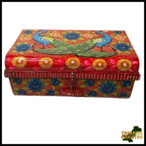 Truck Art Trunk – Handcrafted Storage Chest (39x18x25 cm) with Traditional Pakistani Design