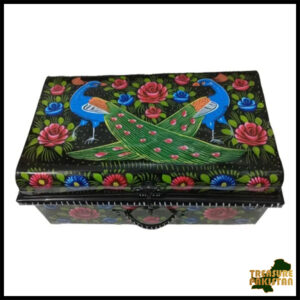 Truck Art Trunk – Handcrafted Storage Chest (39x18x25 cm) with Traditional Pakistani Design