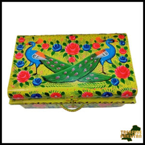 Truck Art Trunk – Handcrafted Storage Chest (39x18x25 cm) with Traditional Pakistani Design