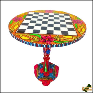 Truck Art Wooden Table (D-45.72 cm | H:53.34 cm)