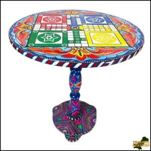 Truck Art Wooden Table (D-45.72 cm | H:53.34 cm)