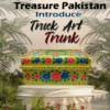 Truck Art Trunk – Handcrafted Storage Chest (39x18x25 cm) with Traditional Pakistani Design - Image 2