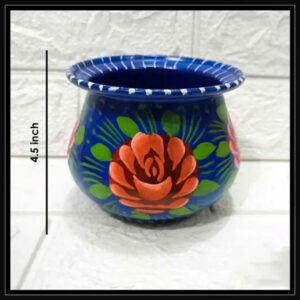 Truck Art Mutki – Hand-Painted Decorative Pot (11.5cm) | Traditional Pakistani Art for Home Décor & Gifts