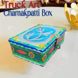 Chamakpatti Box: Real Truck Art Design for Storage and Decoration (W-16, H-11 cm)