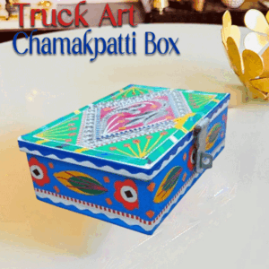 Chamakpatti Box: Real Truck Art Design for Storage and Decoration (W-16, H-11 cm)