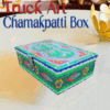 Chamakpatti Box: Real Truck Art Design for Storage and Decoration (W-20, H-14 cm) - Image 2