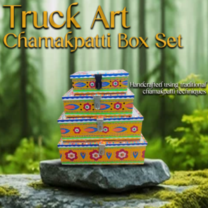 Chamakpatti Box Set (4-Pcs) – Handcrafted Traditional Storage with Vibrant Designs