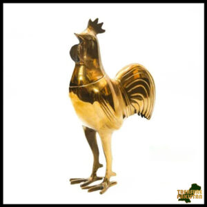 Handmade Brass Hen with Plain Polish – 20cm | Elegant Décor, Traditional Craftsmanship, Perfect Gift for Home & Office