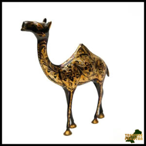 Handcrafted Brass Camel Figurine – Collectible & Elegant Home Decor & Gift Item (Size: 20 cm)