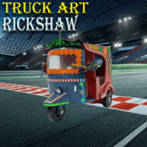 Truck Art Rickshaw (W-10cm:H-9cm)