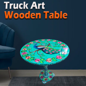 Truck Art Wooden Table (D-45.72 cm | H:53.34 cm) (Copy)