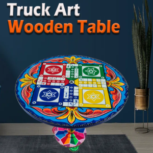 Truck Art Wooden Table (D-45.72 cm | H:53.34 cm) (Copy)