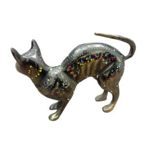 Handmade Brass Cat (15 cm)