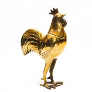 Handmade Brass Hen with Plain Polish – 20cm | Elegant Décor, Traditional Craftsmanship, Perfect Gift for Home & Office