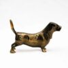 Handmade Brass Dog Figurine (15cm) – Unique Home Decor & Collectible Craft - Image 3