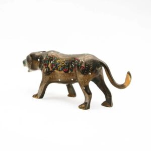 Handmade Brass Tiger Figurine (15cm) – Elegant Wildlife Decor & Collectible Art Piece